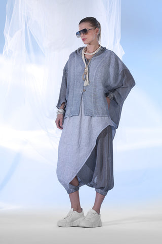 Hooded Linen Coat