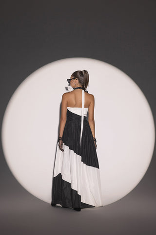 Black&amp;White Long Dress