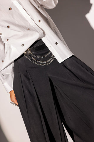 PLEATED DETAIL SKIRT PANTS